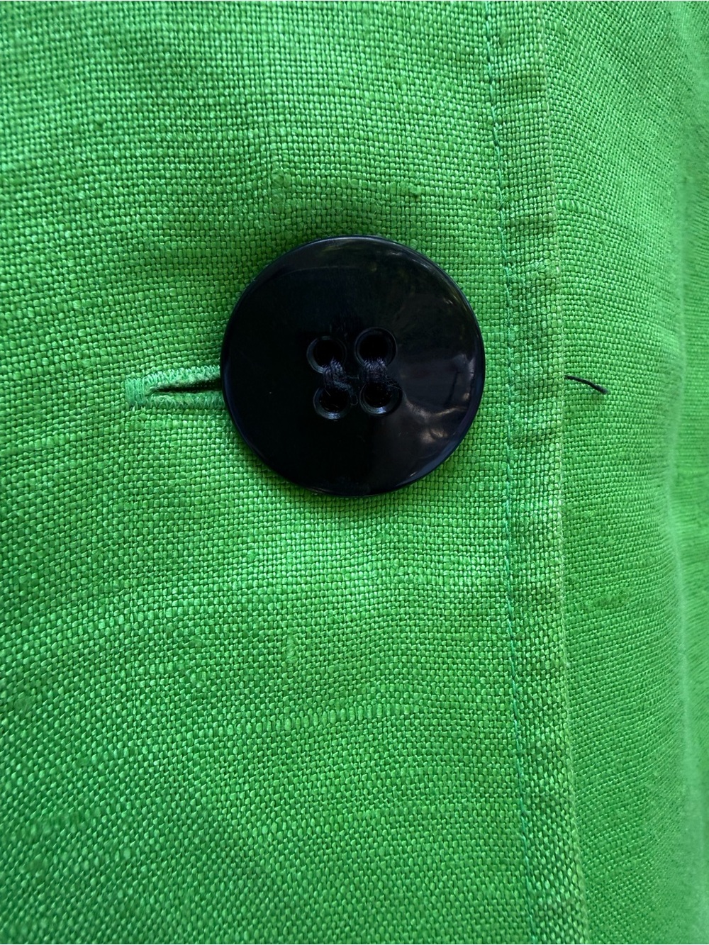 80’sLinen Liz Claiborne Chartreuse Dress ETSY’s TRENDING COLOR OF THE SEASON - Picture 7 of 8